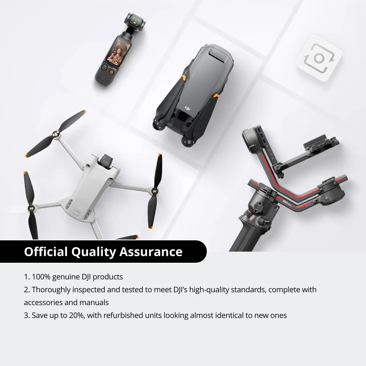 DJI Air 3S Fly More Combo (DJI RC-N3) (Refurbished Unit)