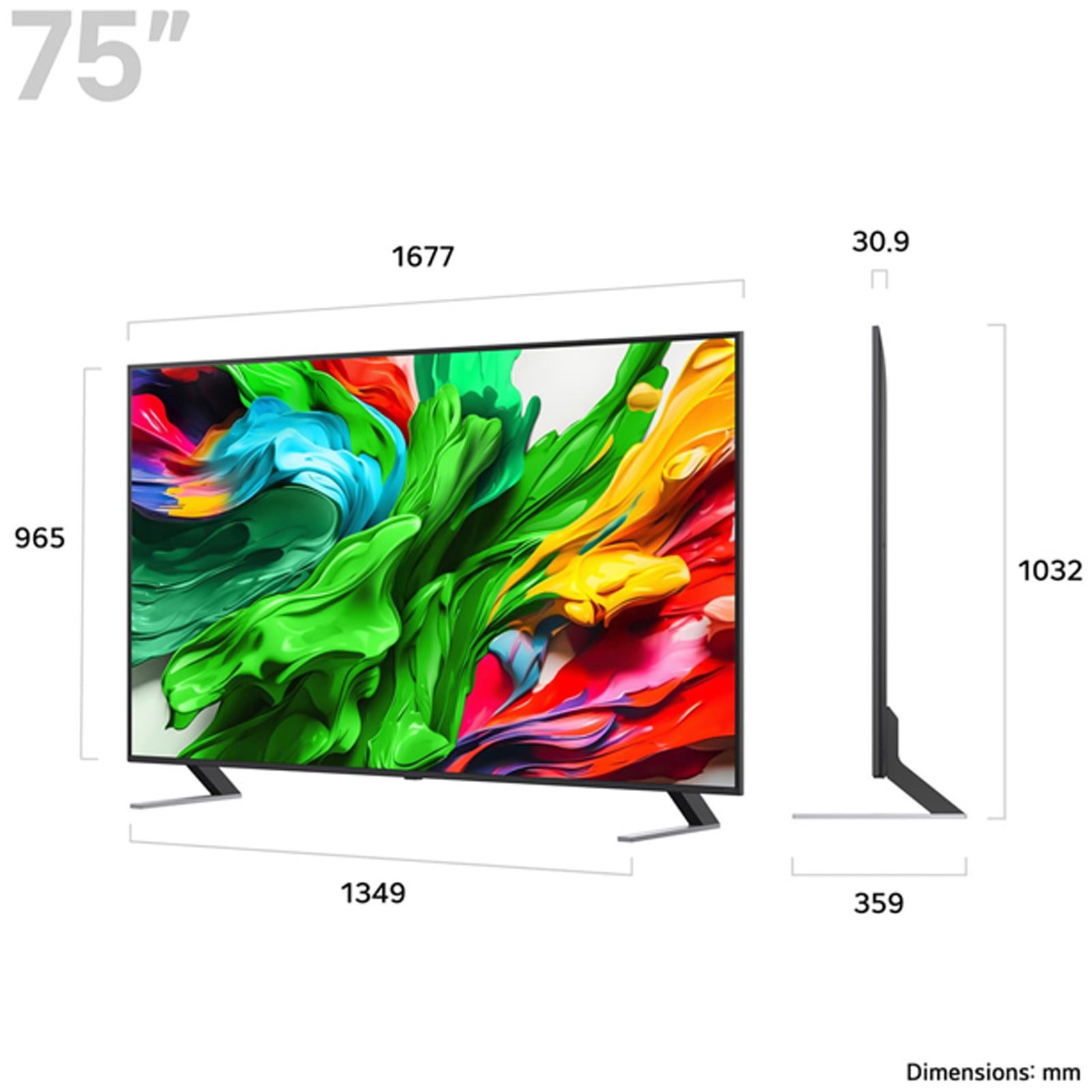 LG 75QNED85A6C 75 Inch QNED evo AI QNED85 HDR 4K Ultra HD Smart TV 2025