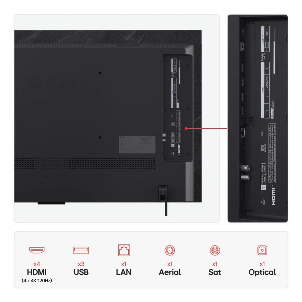 LG OLED42C55LA 42 Inch OLED evo AI C5 4K Ultra HD HDR Smart TV 2025